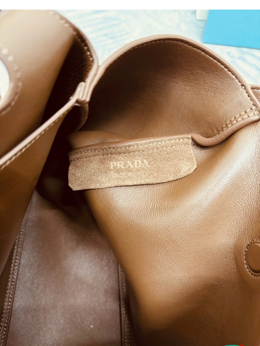 Brown Suede Tote Bag - Picture 4 of 10